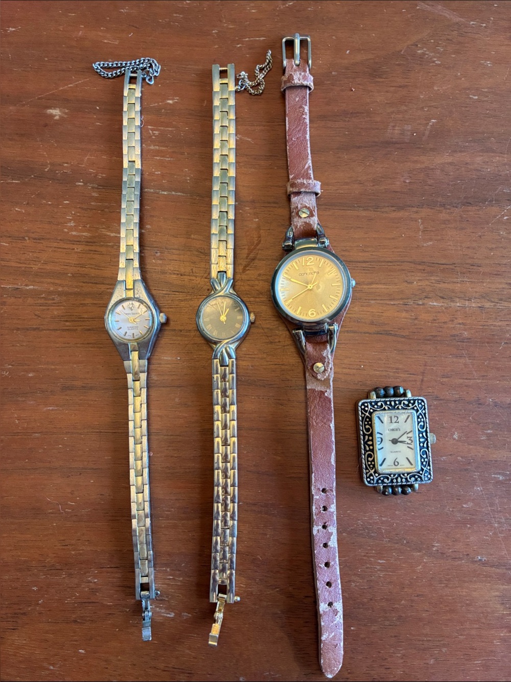 Lot of 4 vintage watches as-is condition